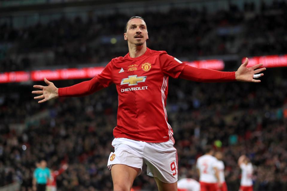 Manchester United ace Zlatan Ibrahimovic comes in at number 20