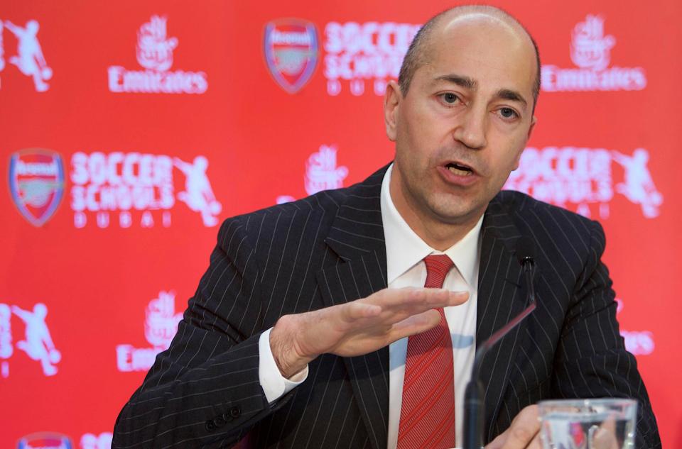  Gazidis received his bonus despite the club failing to challenge for football's biggest prizes