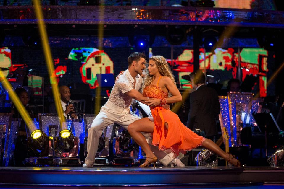  Alexandra with her own partner Aljaz Skorjanec