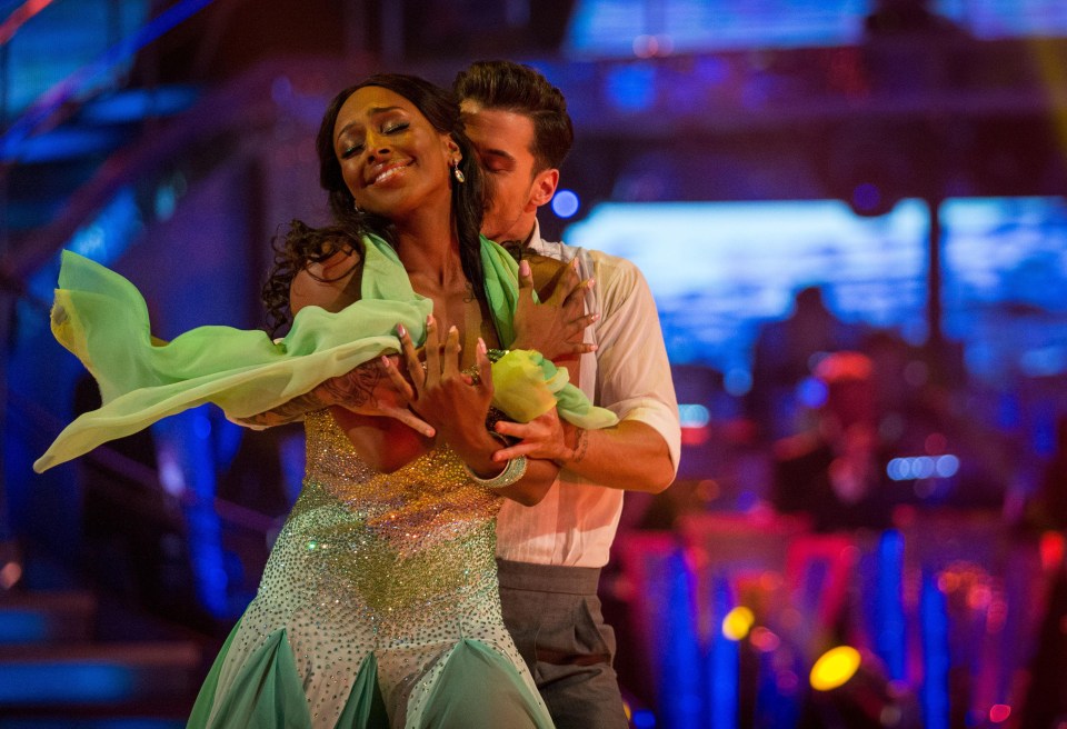 There are reports that Alexandra Burke is not happy because it distracts her partner from winning the Glitterball