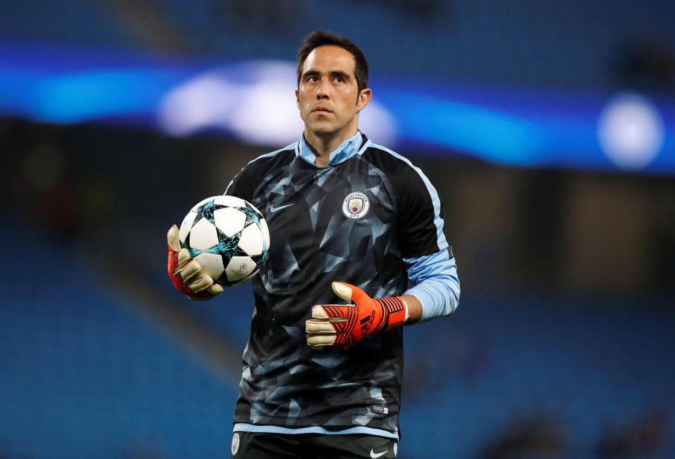 Claudio Bravo has had to settle for a role on the bench this season