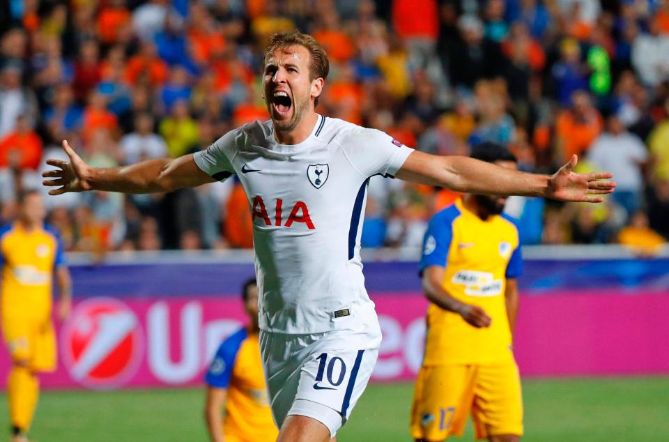  Kane netted a hat-trick against APOEL in the Champions League