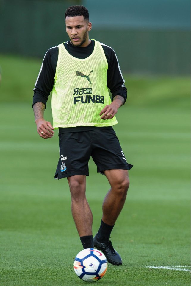 Club captain Jamaal Lascelles in training 