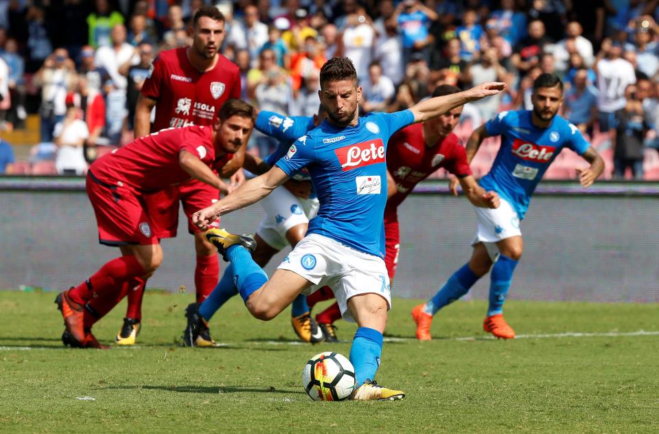 Napoli are yet to lose a Serie A game this season, Belgian international Dries Mertens has scored 7 times so far