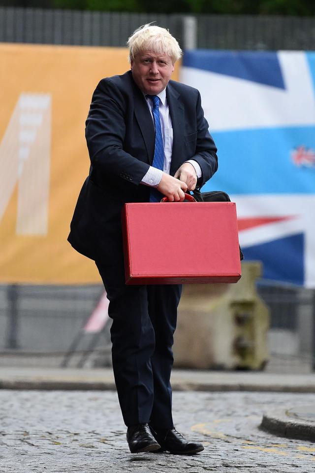  Boris Johnson, pictured arriving at the conference, plots grab of foreign aid department