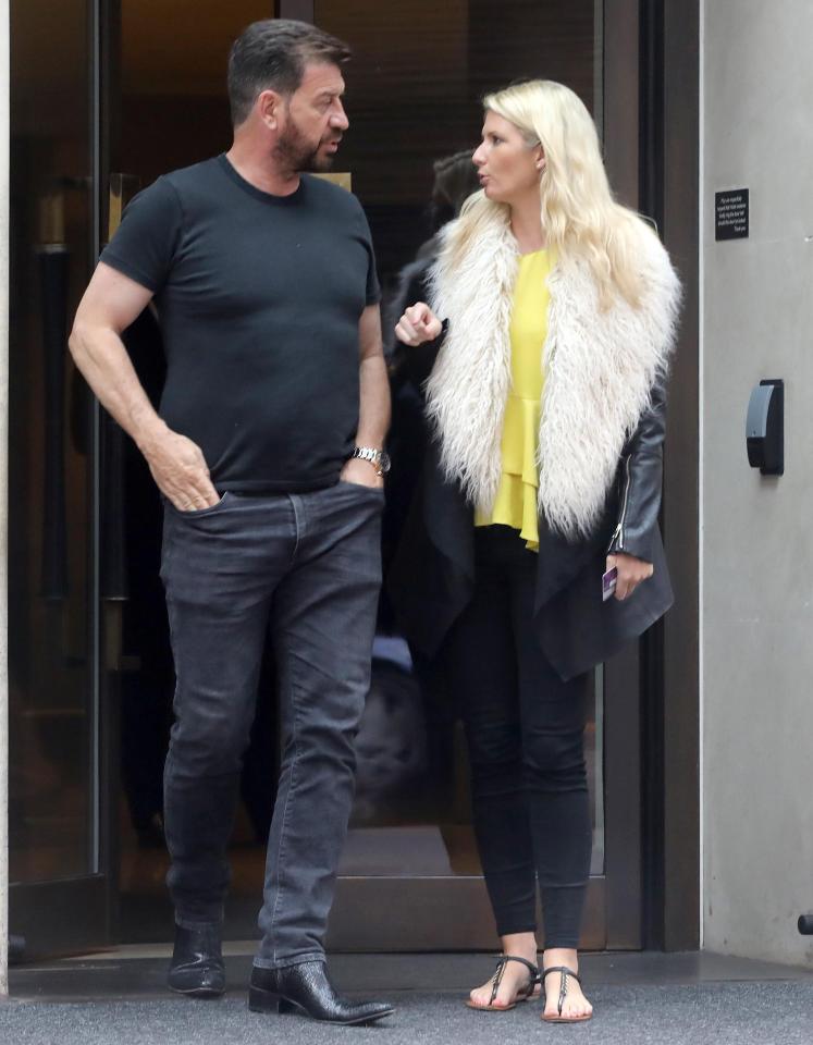  Nick Knowles was seen leaving a London hotel with a mystery blonde