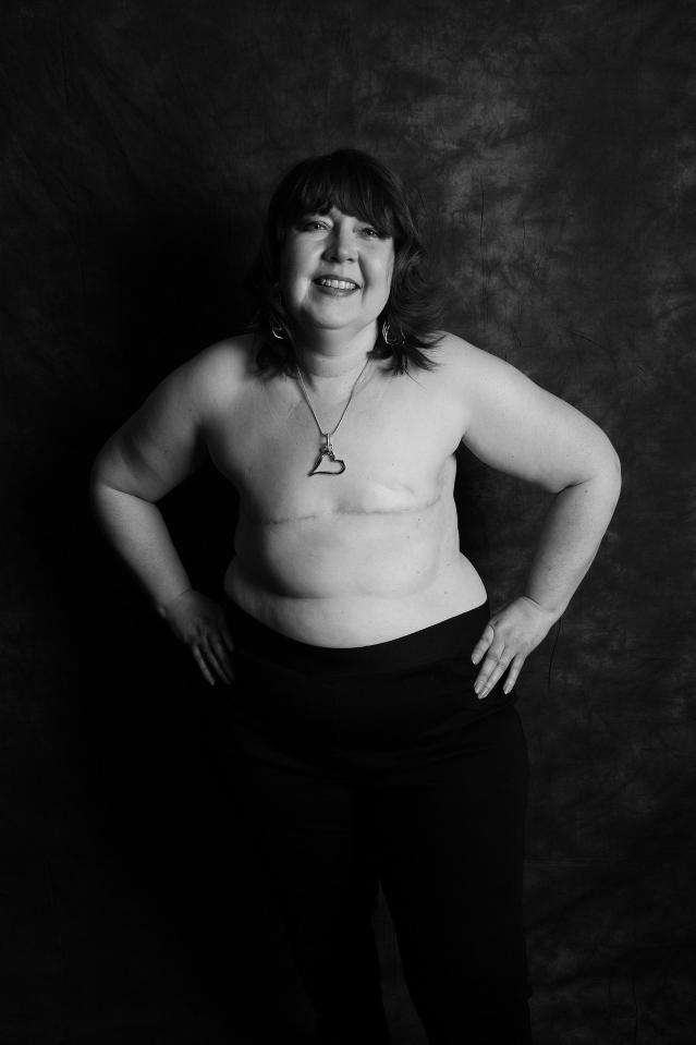 Clare, 48, from North Lincolnshire, said she chose to do the photo shoot to raise awareness that "choosing to live flat is a positive choice"