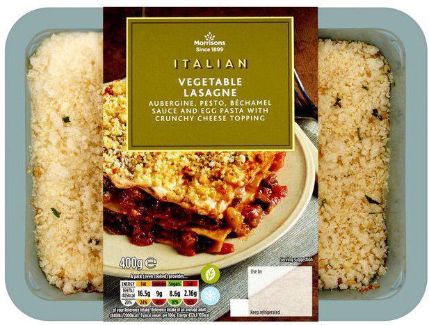 Why not try Morrisons vegetable lasagne for a quick dinner one night?