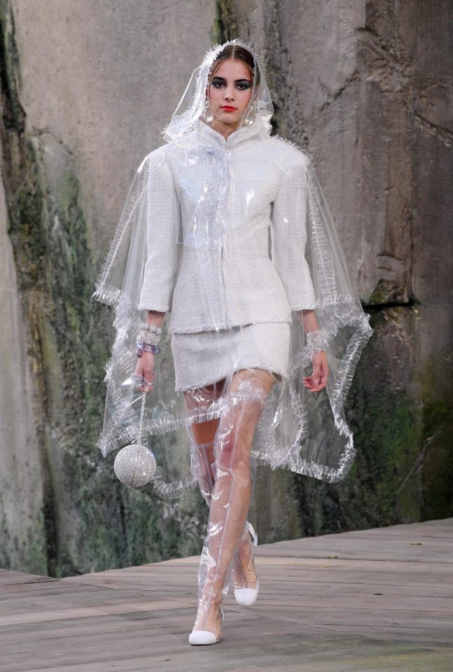  Chanel's collection at PFW focused around transparent PVC