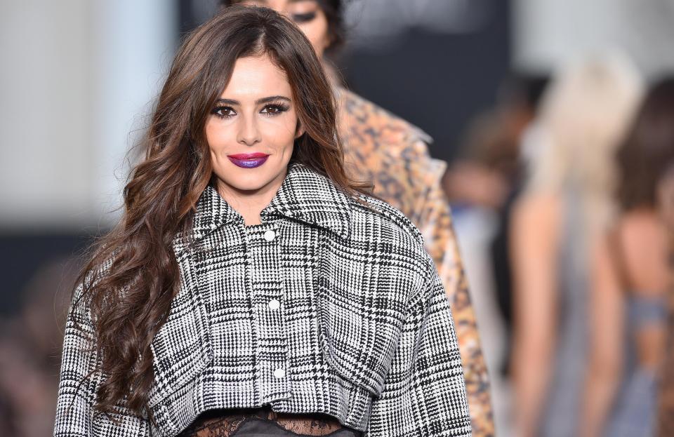  Cheryl walks the runway at Paris Fashion Week earlier this month