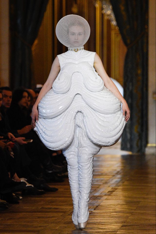  Thom Browne's avant-garde collection struck a similarity to Bubbles De Vere