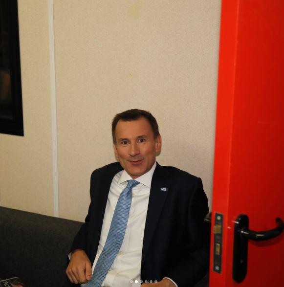  Even Jeremy Hunt couldn't escape the prying lens of the snapper