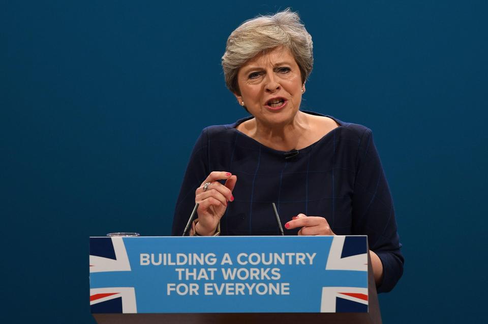  Theresa May laid out her British dream in her Tory conference speech