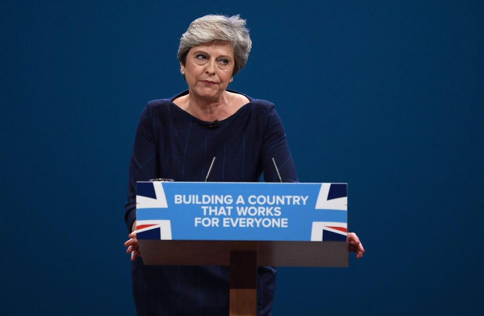  After a disastrous General Election and a nightmare party conference, Theresa May can either surrender to slow political death or go for broke