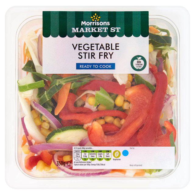 Stir fry nights are easy with Morrisons Stir Fry Meal Deal which includes stir-fry veg, sauce and noodles