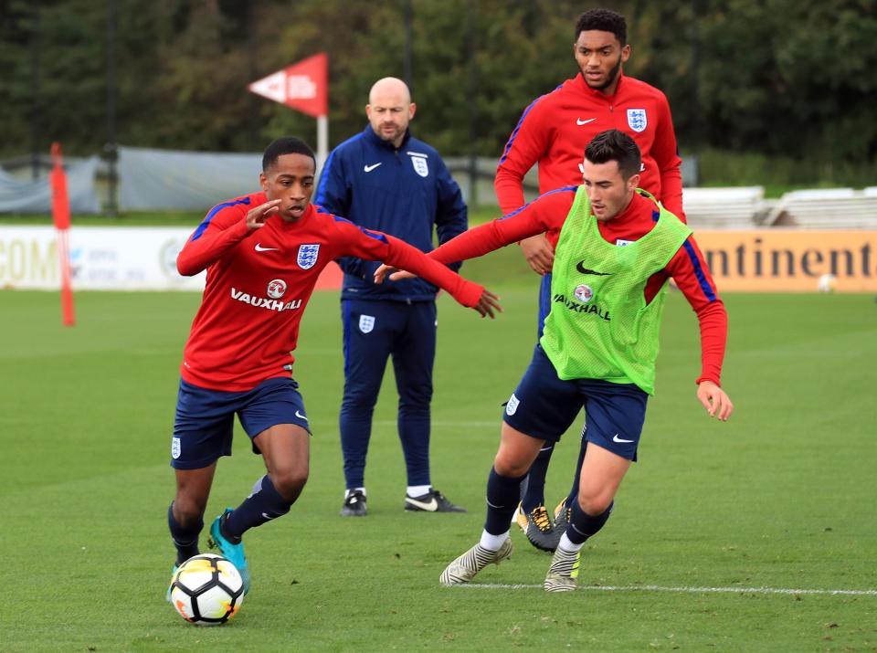  Harrison with Spurs starlet Kyle Walker-Peters