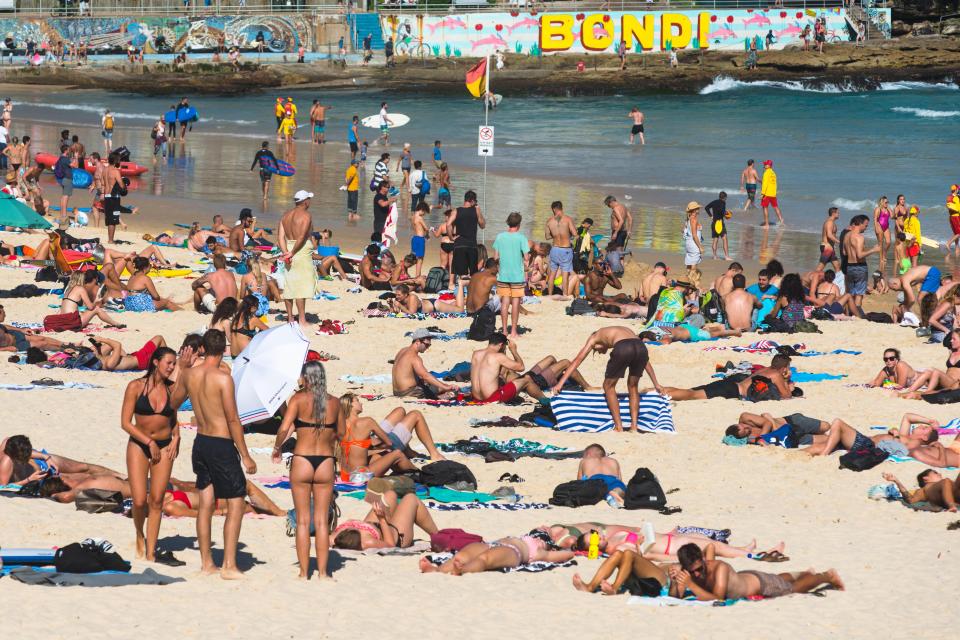 Sydney's famous Bondi Beach could be even more packed out if the predictions prove correct