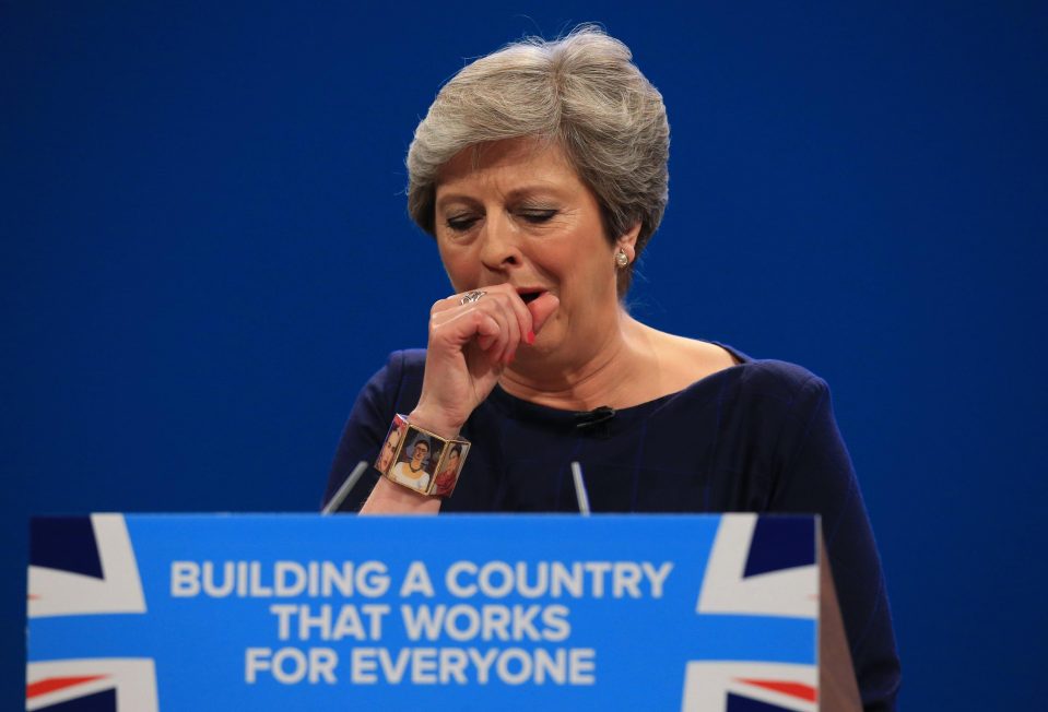  Theresa May has been under fire since her speech to Tory conference last week