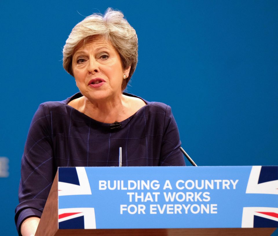  Theresa May suffered a disastrous speech at the Conservative Party Conference