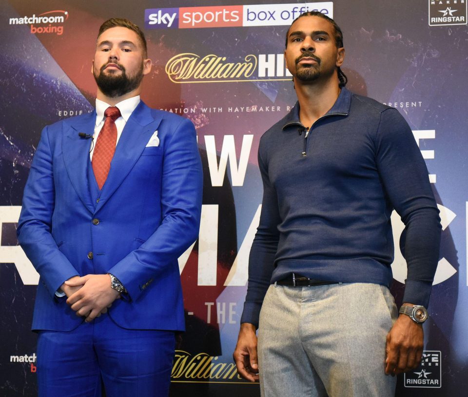  David Haye will go at it once again when he fights Tony Bellew on December 17