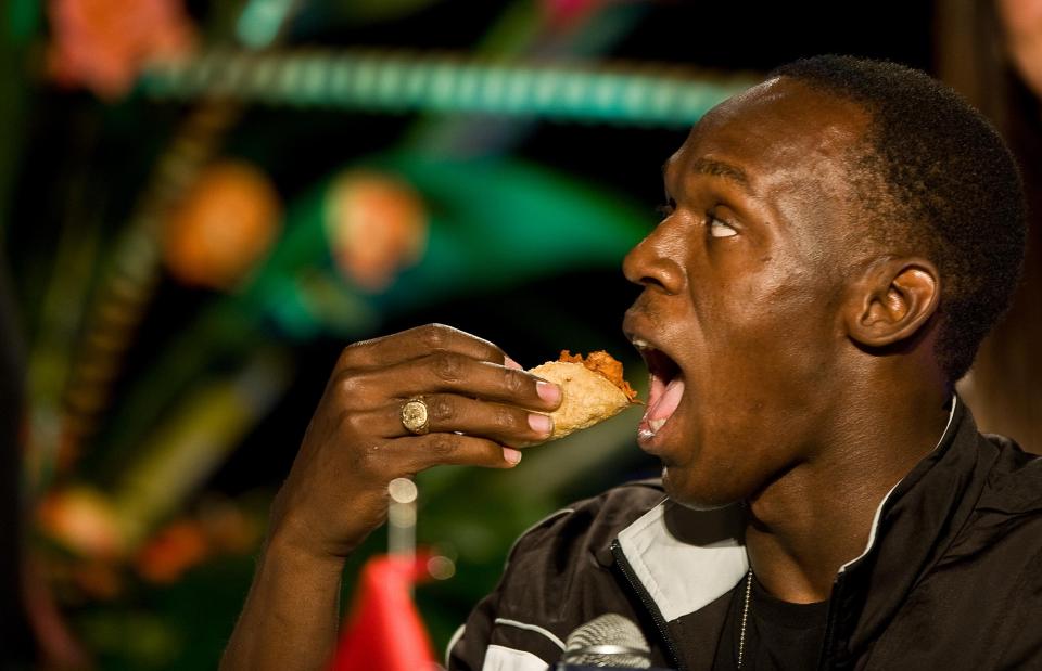  Bolt previously revealed he was eating 100 nuggets EVERY DAY during the Beijing Olympics