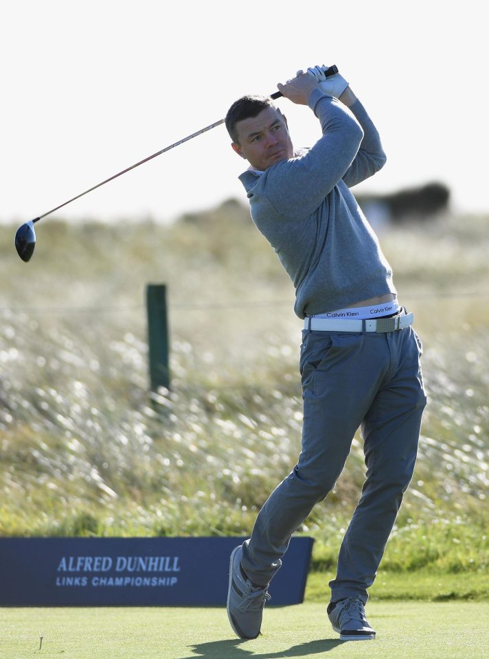  Brian ODriscoll joined was one of many former rugby stars on the course