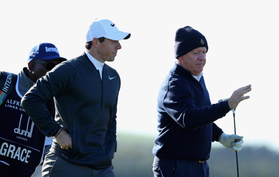  Rory McIlroy shared around with his dad Gerry on his birthday