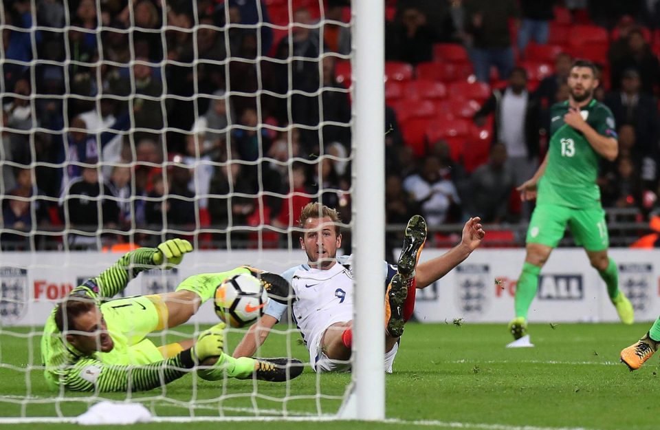 Harry Kane nets the winner four minutes into stoppage time against Slovenia