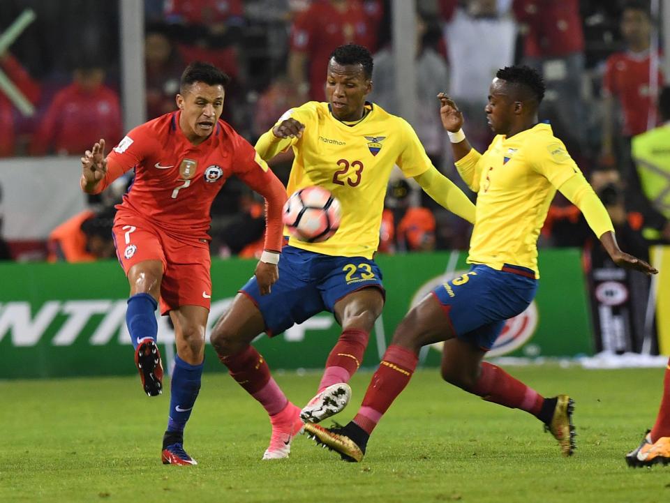  Sanchez and Chile struggled to break down a stubborn Ecuador side