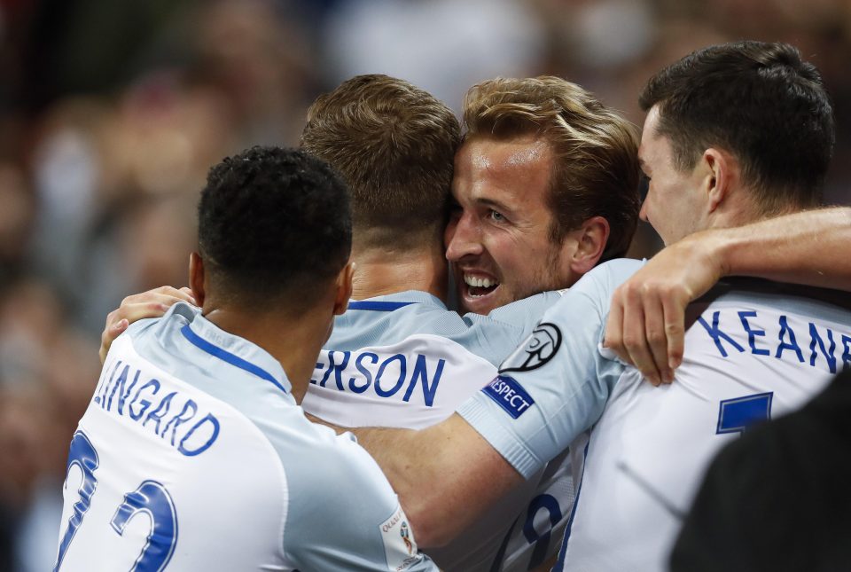 England celebrate qualifying for the World Cup - but now they face tests in the shape of Germany and Brazil