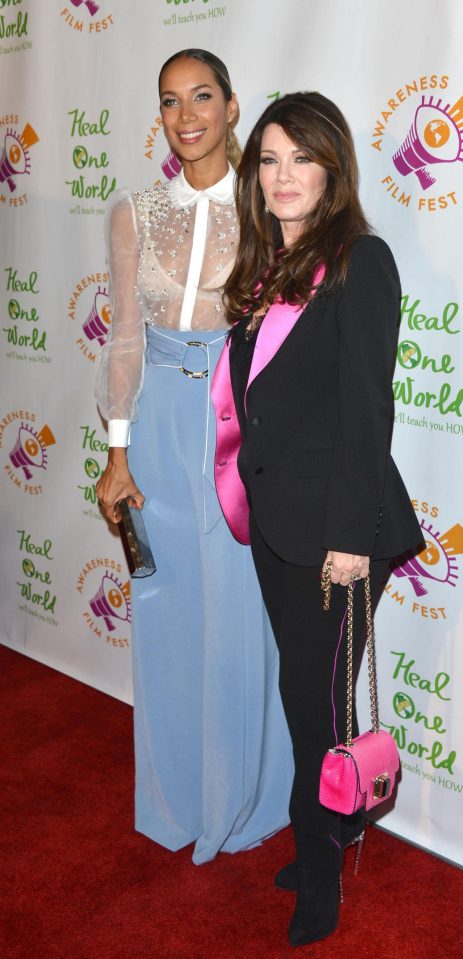  Leona was all smiles as she posed with Lisa Vanderpump