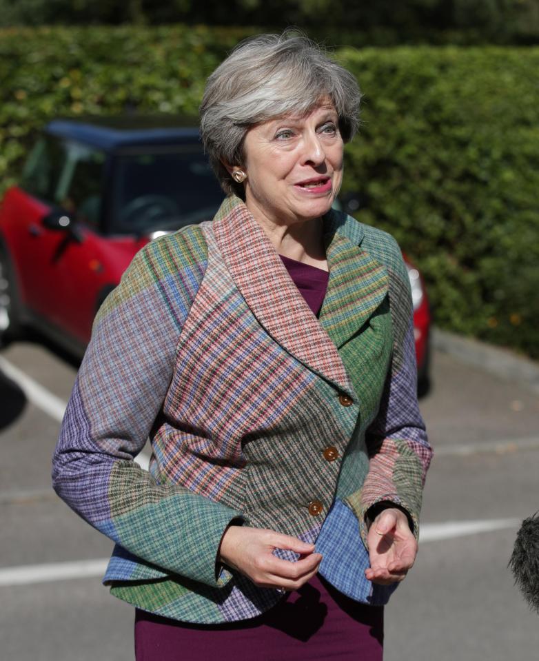  Mrs May said she is offering calm leadership in the face of the attacks against her