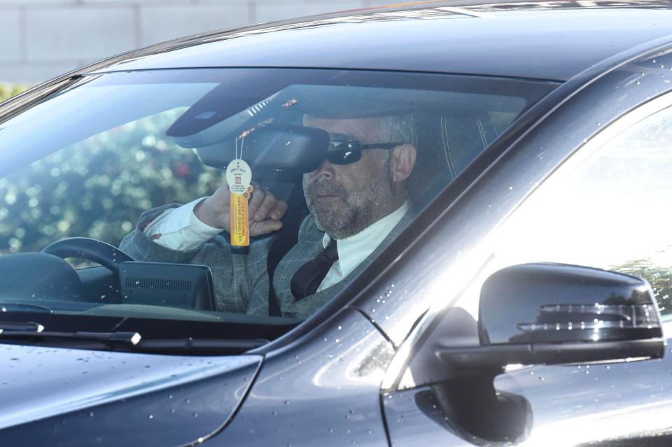  Michael Le Vell, who plays Kevin Webster, was also spotted at the studios before the service