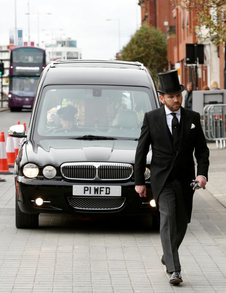  The funeral was held in the heart of Salford at 2pm