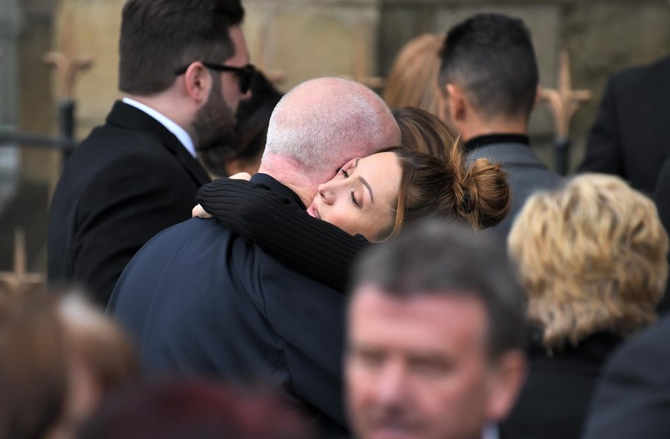  Lucy-Jo Hudson, who played Katy Harris, gave Liz's husband Donald a hug