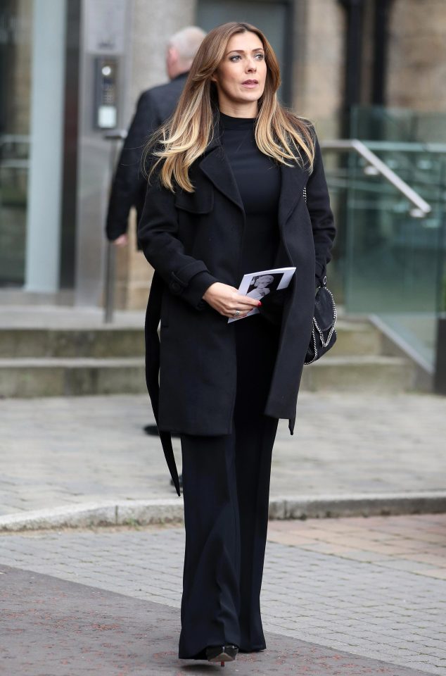  Kym Marsh, who stars as Michelle Connor, looked elegant in her all-black outfit and heels