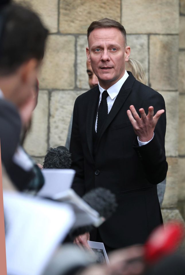  Sean Tully actor Anthony Cotton  was emotional outside the church