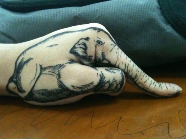  This elephant tattoo has to be one of the best of the bunch