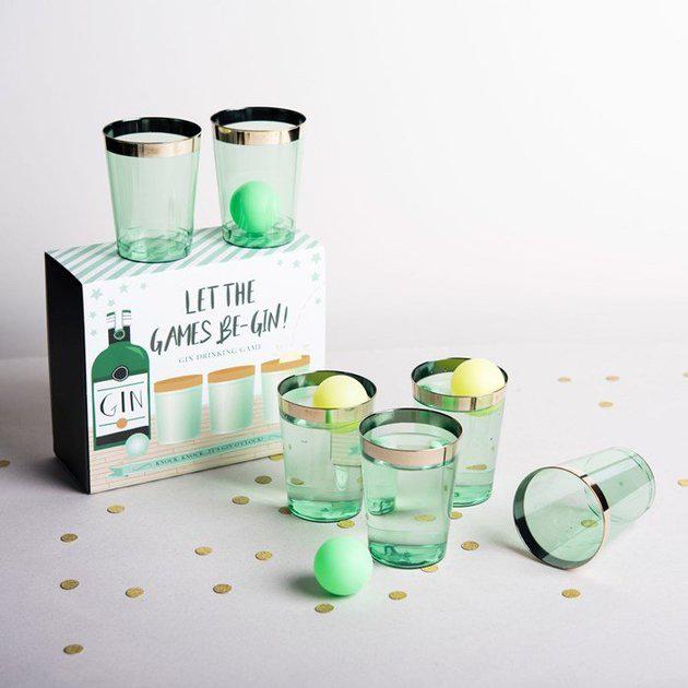 Love gin? You can now add a classy touch to your party with a gin pong set from Getting Personal for £13.99