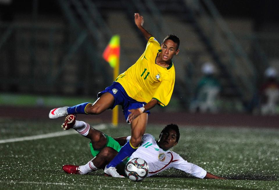 In 2009, Neymar turned out for Brazil in their unsuccessful campaign