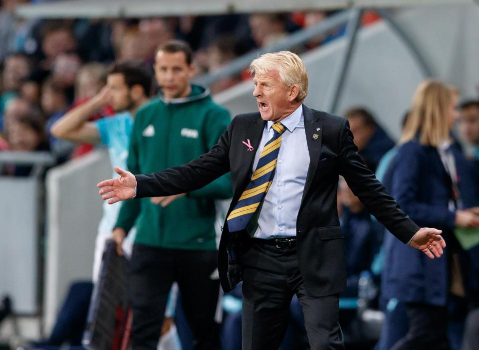  Gordon Strachan failed to lead Scotland to next year's World Cup