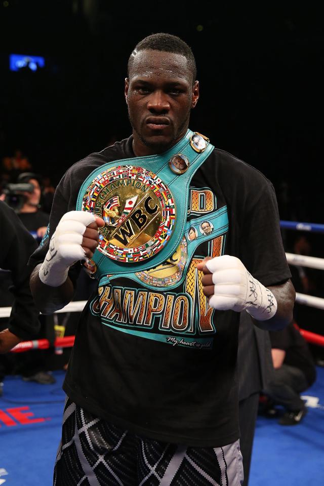  American Deontay Wilder has held the WBC heavyweight title since 2015