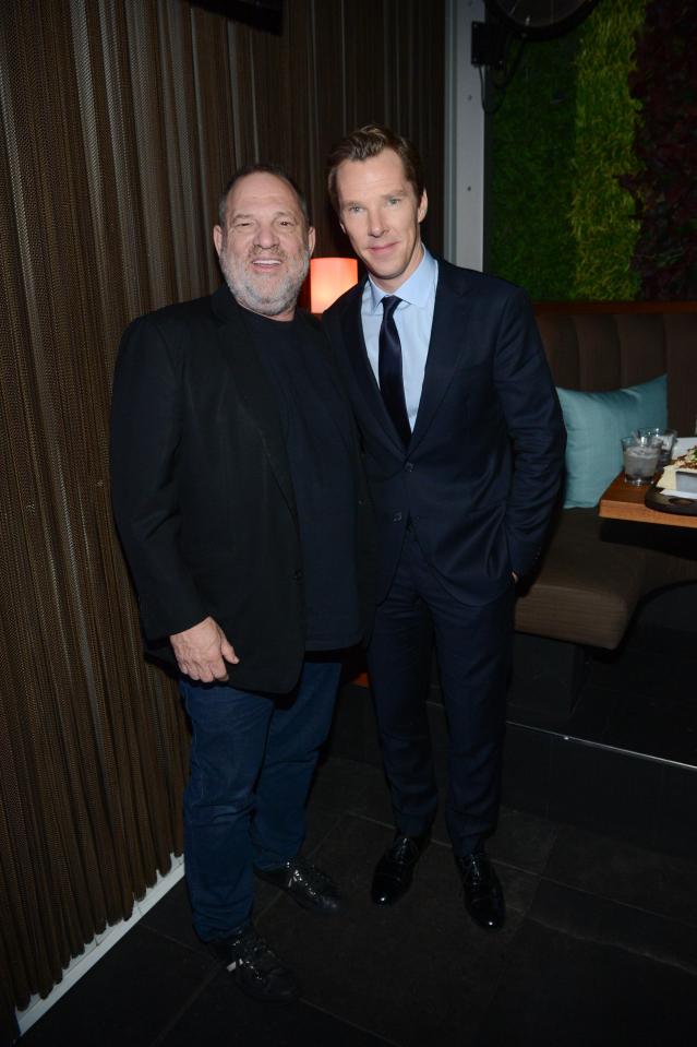  Benedict Cumberbatch. who stars in Weinstein's latest film, refused to comment on the allegations