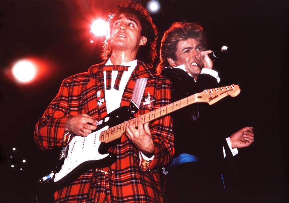 George and his schoolmate Andrew Ridgeley sold 28million records as the group Wham!