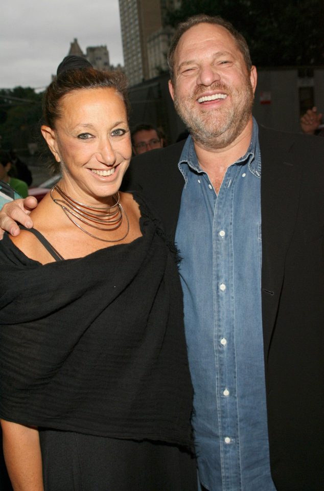  Donna Karan and Harvey Weinstein at a film premiere in 2007