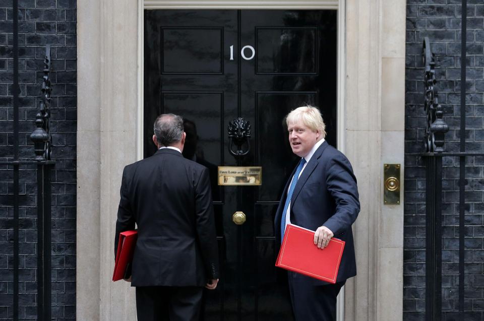  Boris Johnson was left stood outside No10 this morning