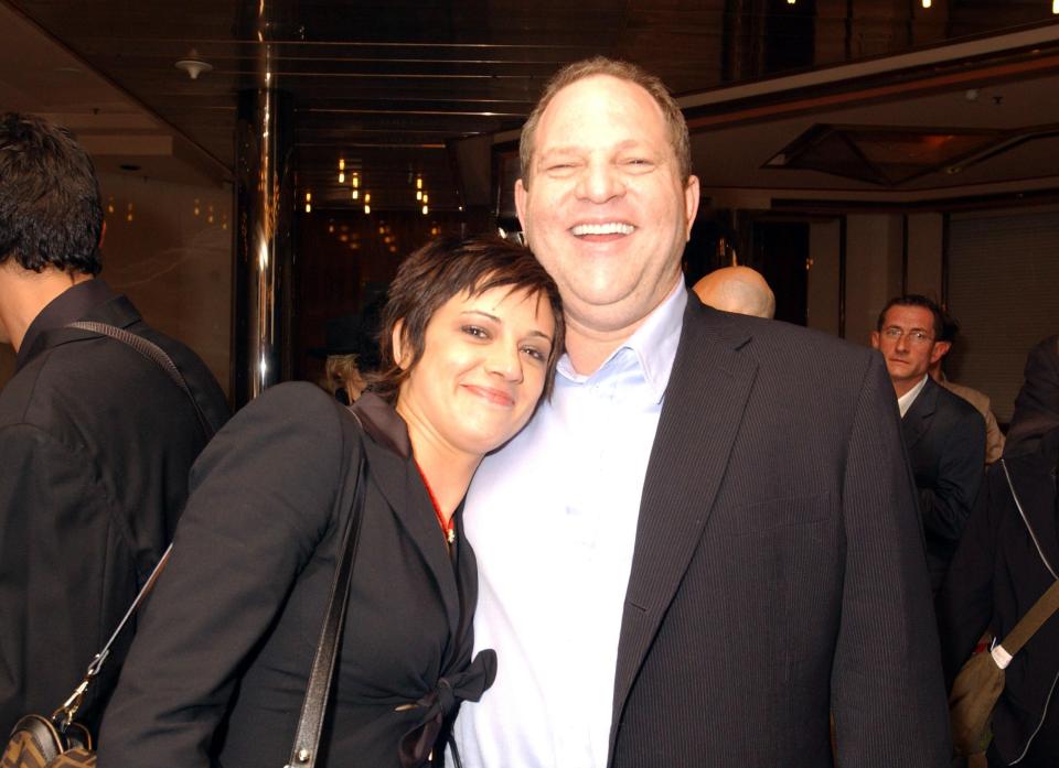  Asia Argento with Weinstein in 2004. She claims she went on to have a consensual relationship with him after he raped her in 1997