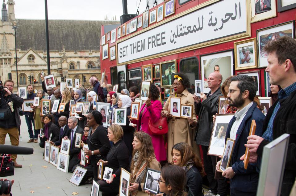  Peaceful protesters flocked outside Parliament House to raise awareness of those detained in Syria