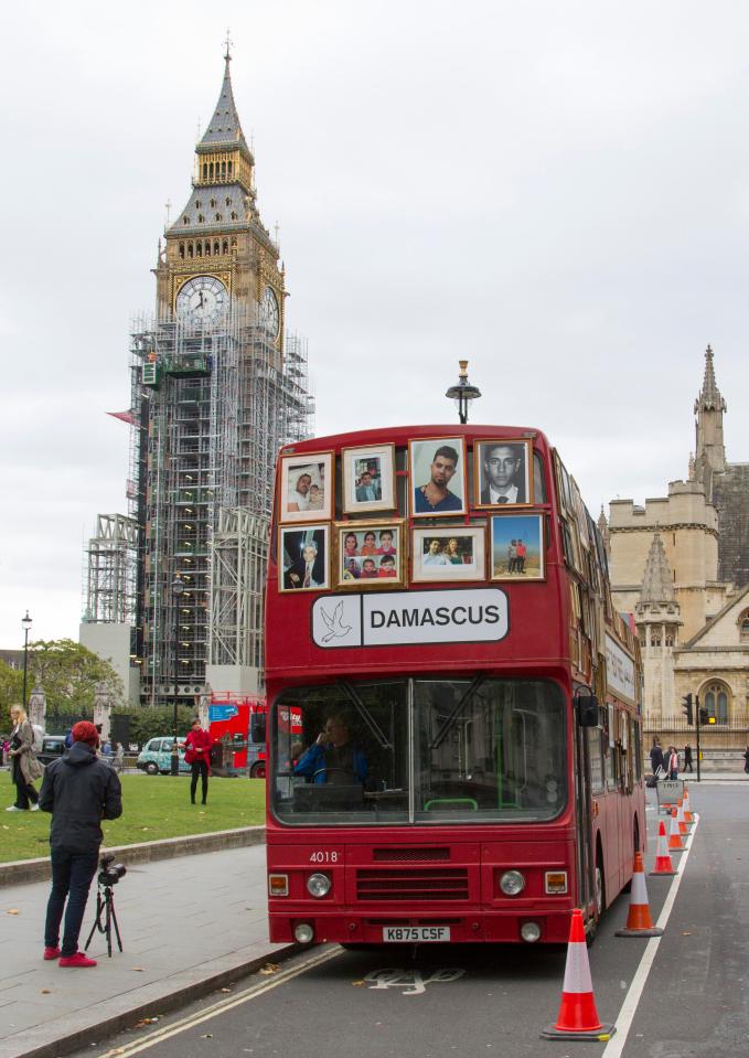  The campaigners sang outside Big Ben when it should have chimed