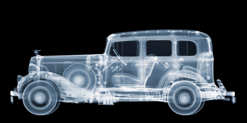 Nick also x-rayed a 1930’s Pontiac